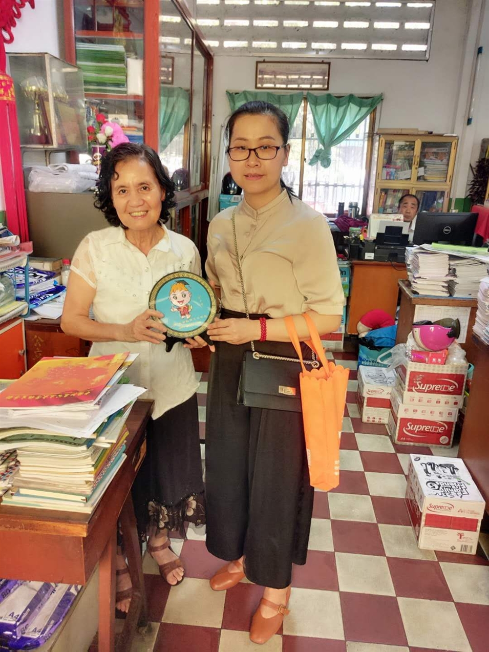 與端華學(xué)校梁淑明校長